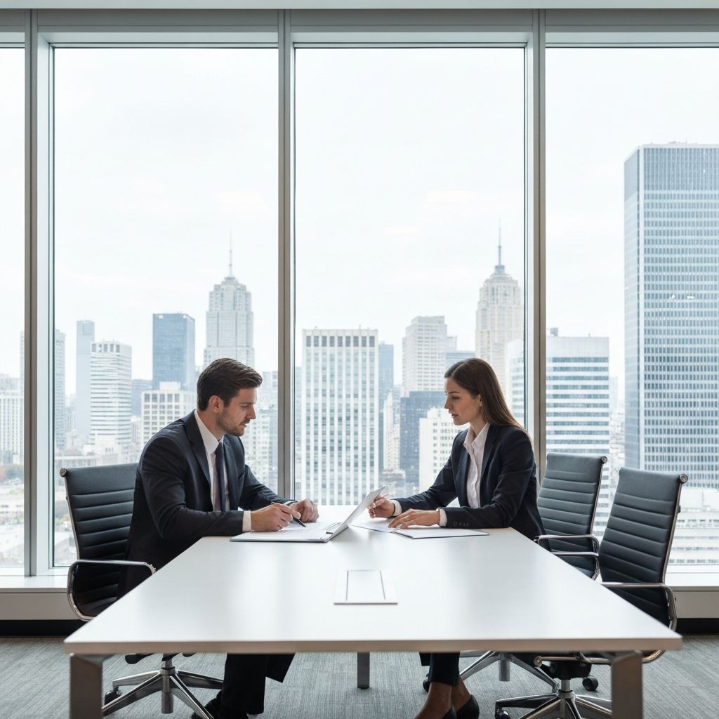 Professional business consultation meeting